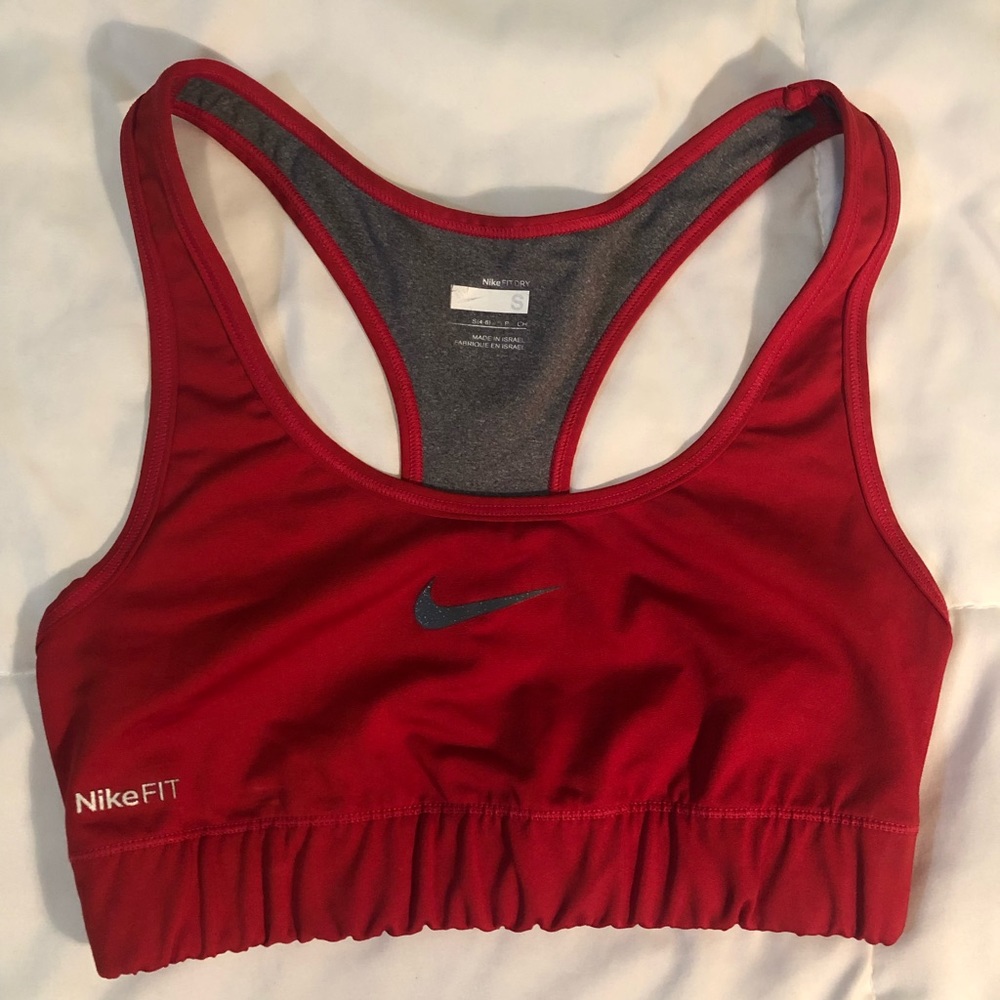 Red Nike Sports bra